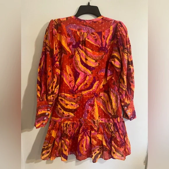 Farm Rio Banana Juice Cotton Mini Dress Size XS - Picture 7 of 13
